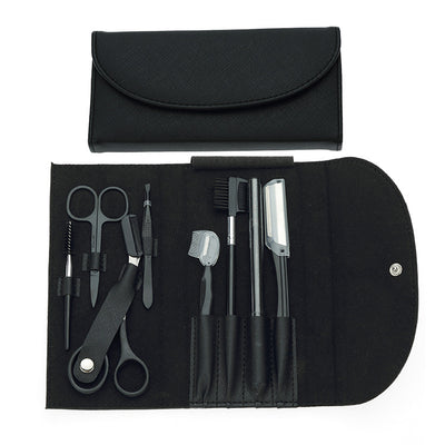 8-Piece Eyebrow Grooming Tool Set Scraper & Tweezers