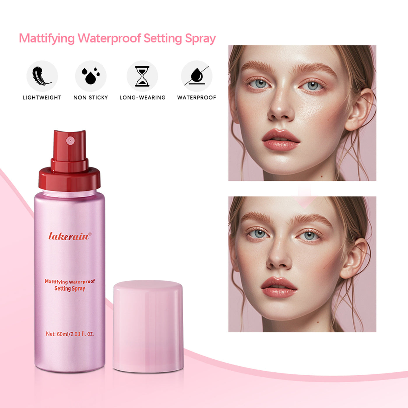 Long-Lasting Matte Makeup Setting Spray