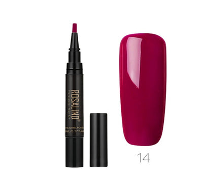 5ml Solid Color Nail Art Pen UV Gel Nail Glue Polish