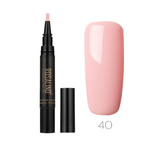 5ml Solid Color Nail Art Pen UV Gel Nail Glue Polish