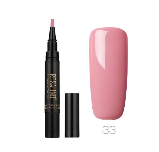 5ml Solid Color Nail Art Pen UV Gel Nail Glue Polish