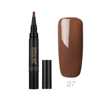 5ml Solid Color Nail Art Pen UV Gel Nail Glue Polish