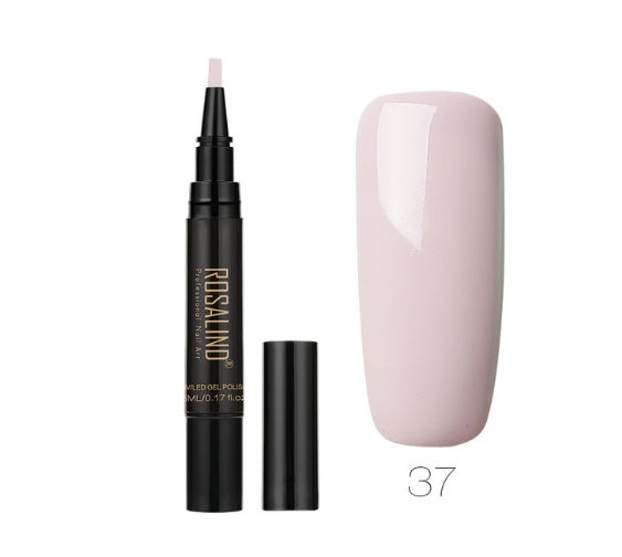 5ml Solid Color Nail Art Pen UV Gel Nail Glue Polish