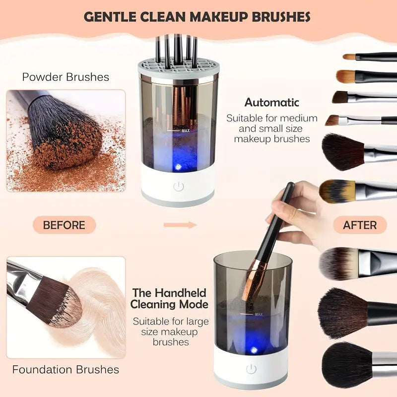Electric Rotating Makeup Brush Cleaner USB Portable