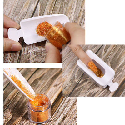 3-Layer Nail Powder Storage Box Nail Art Accessories Organizer