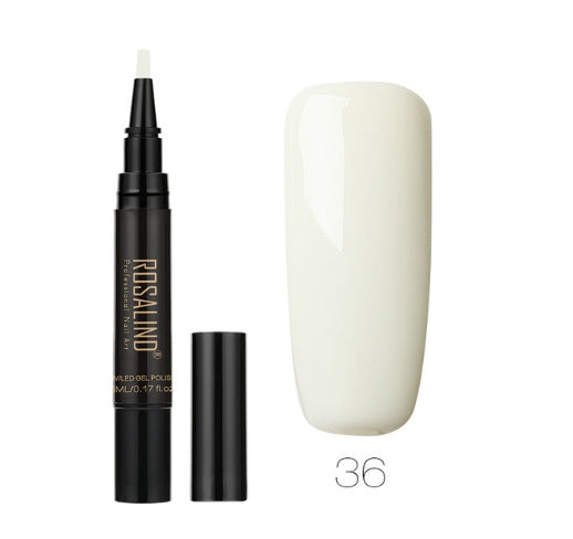 5ml Solid Color Nail Art Pen UV Gel Nail Glue Polish