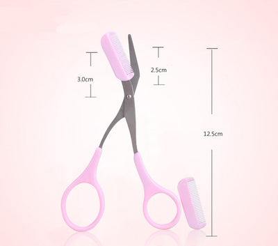 Eyebrow Scissors with Comb Precision Beauty Tool