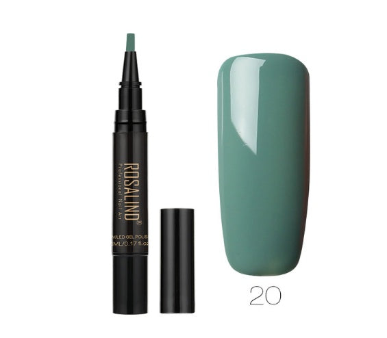 5ml Solid Color Nail Art Pen UV Gel Nail Glue Polish