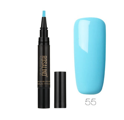 5ml Solid Color Nail Art Pen UV Gel Nail Glue Polish