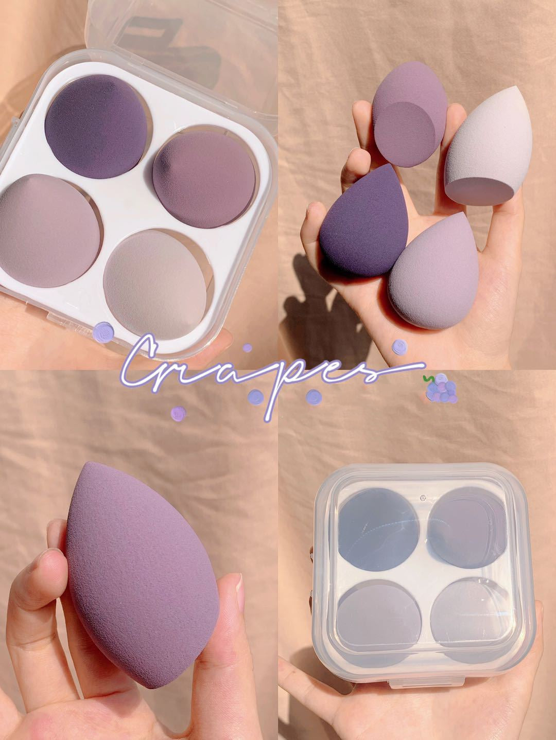 Makeup Sponge Storage Box Makeup Egg Case
