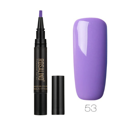 5ml Solid Color Nail Art Pen UV Gel Nail Glue Polish