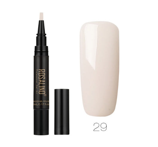 5ml Solid Color Nail Art Pen UV Gel Nail Glue Polish