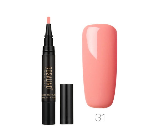 5ml Solid Color Nail Art Pen UV Gel Nail Glue Polish