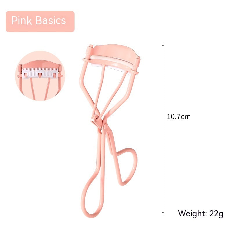 Wide-Angle Eyelash Curler with Comb Natural Curl