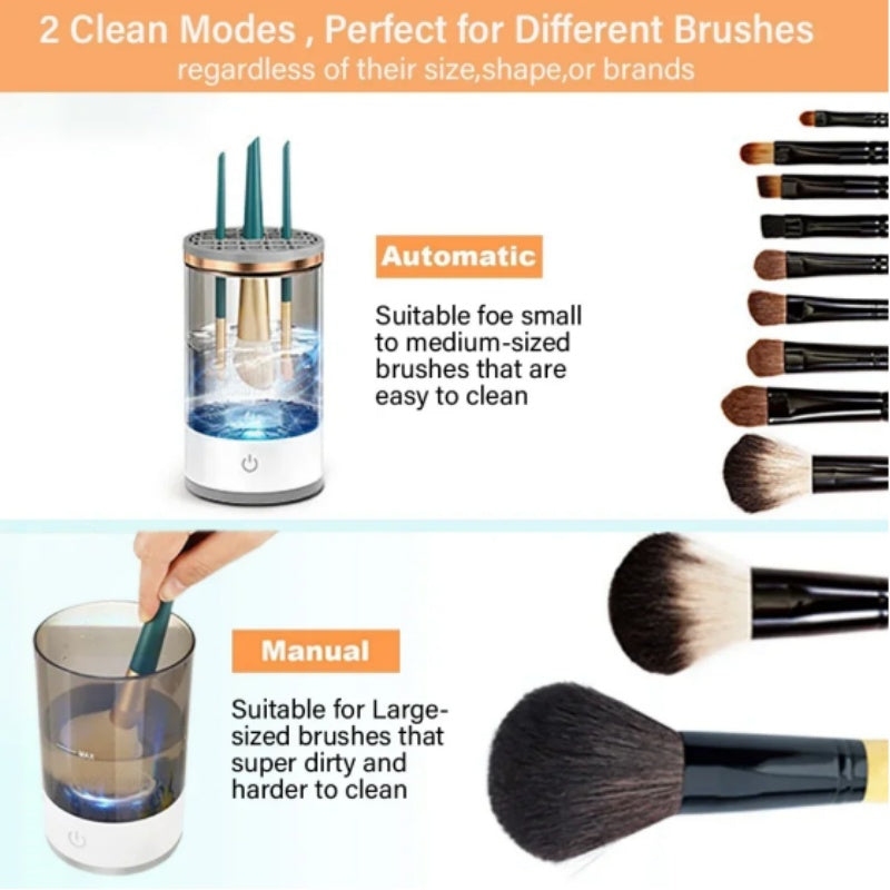 Electric Rotating Makeup Brush Cleaner USB Portable