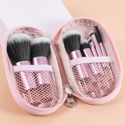 10-Piece Crystal Handle Makeup Brush Set with Bag