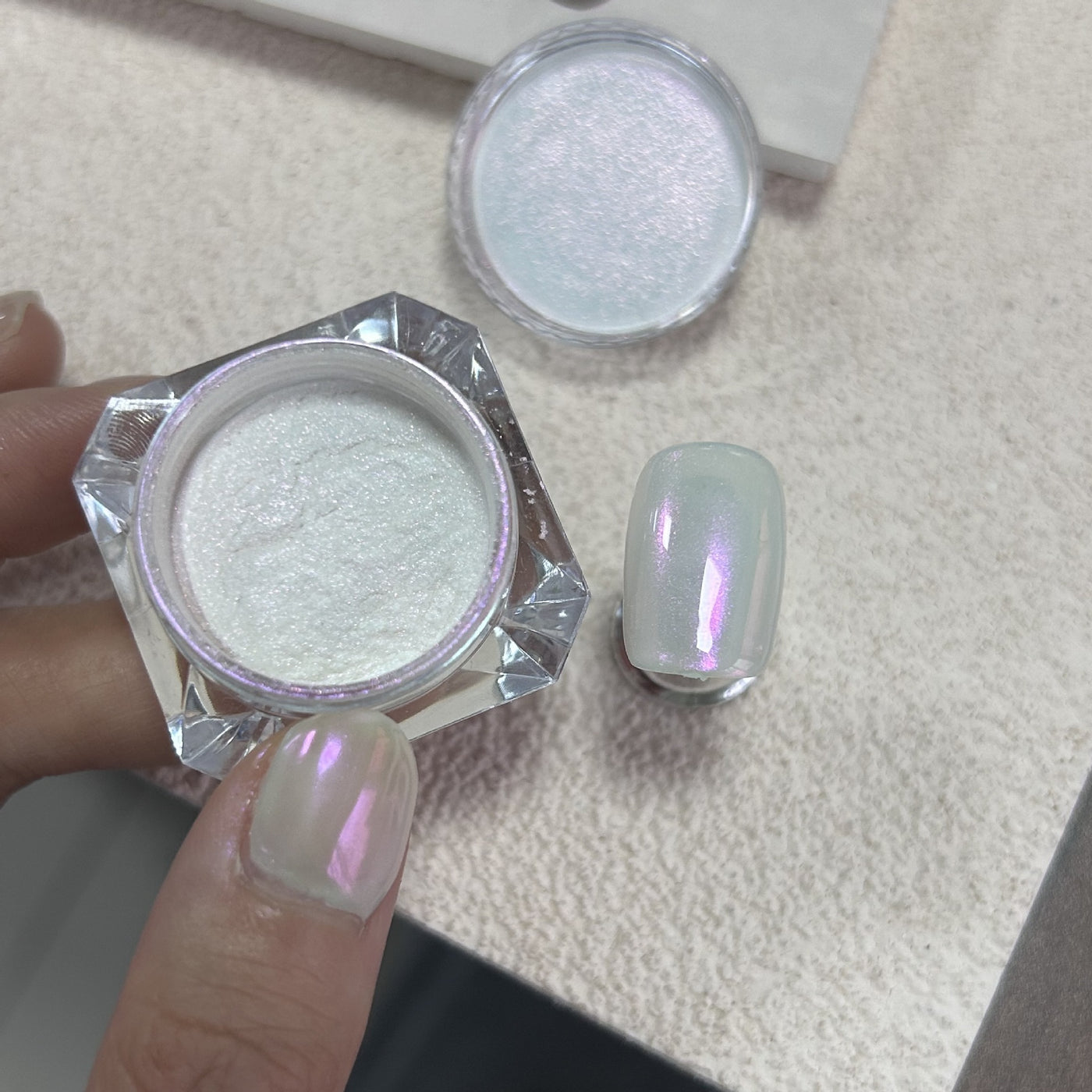 Pearl Moonlight Starry Nail Sequins Glitter Nail Art Powder