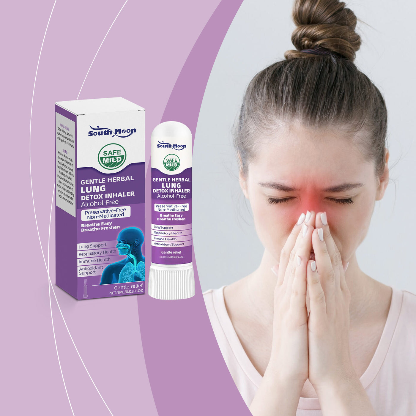 Menthol Aloe Nasal Cannula Refreshing Nasal Care